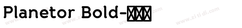 Planetor Bold字体转换